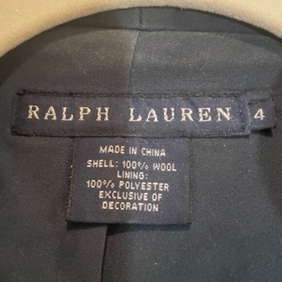 Ralph Lauren Green Embroidered Equestrian Blazer – Sz 4 - Picture 9 of 10